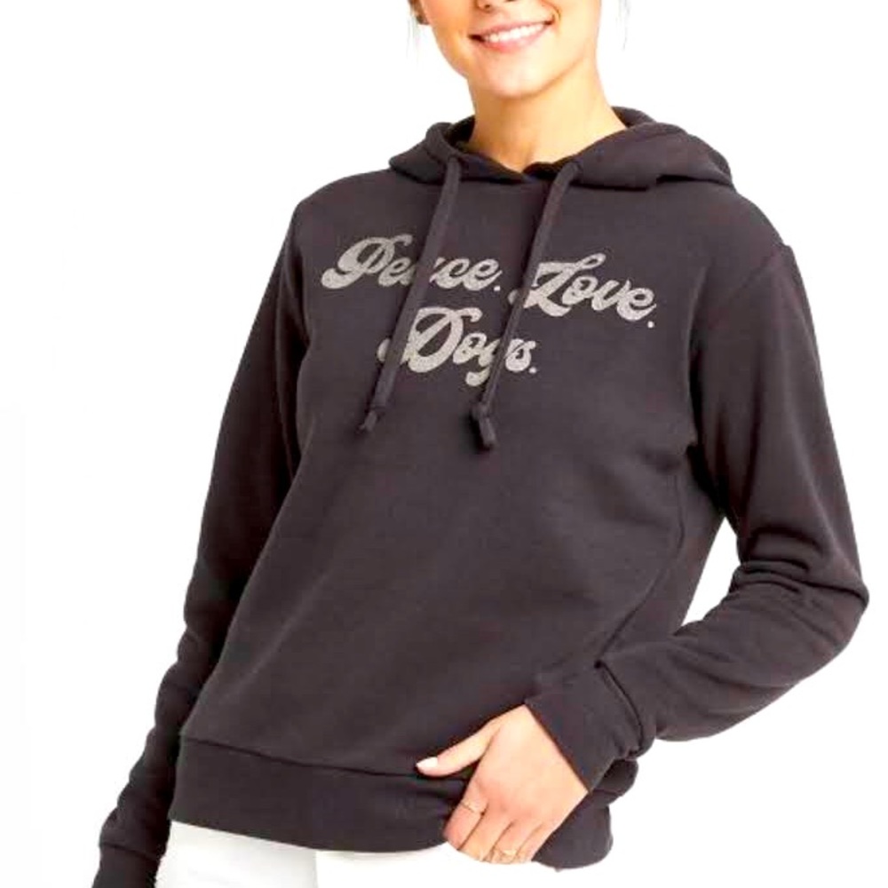Hoodie Peace. Love. Dogs.